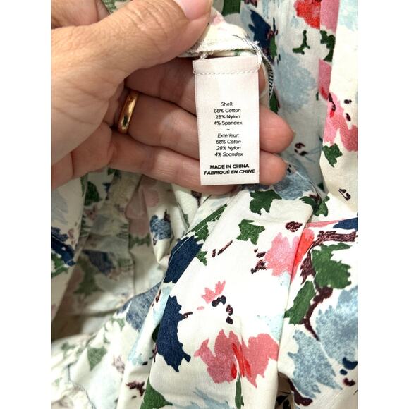 NWT Cinq a Sept Gavin Floral Print Tiered Maxi Dress Papyrus Women's Size US 0 - Picture 5 of 6